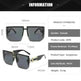 Retro Big Square Rim Glasses Rimless Fashion Sunglasses - EX-STOCK CANADA
