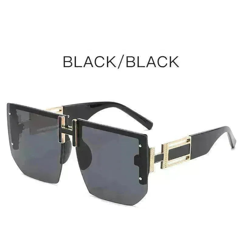 Retro Big Square Rim Glasses Rimless Fashion Sunglasses - EX-STOCK CANADA