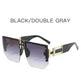 Retro Big Square Rim Glasses Rimless Fashion Sunglasses - EX-STOCK CANADA
