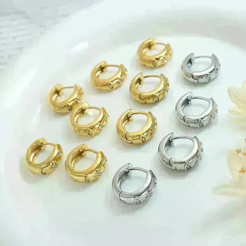Retro Earrings Elegant Titanium Steel Women - EX-STOCK CANADA