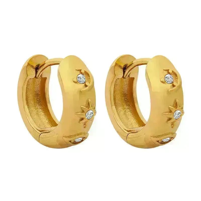 Retro Earrings Elegant Titanium Steel Women - EX-STOCK CANADA