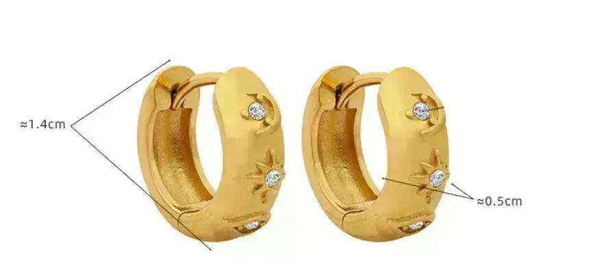 Retro Earrings Elegant Titanium Steel Women - EX-STOCK CANADA