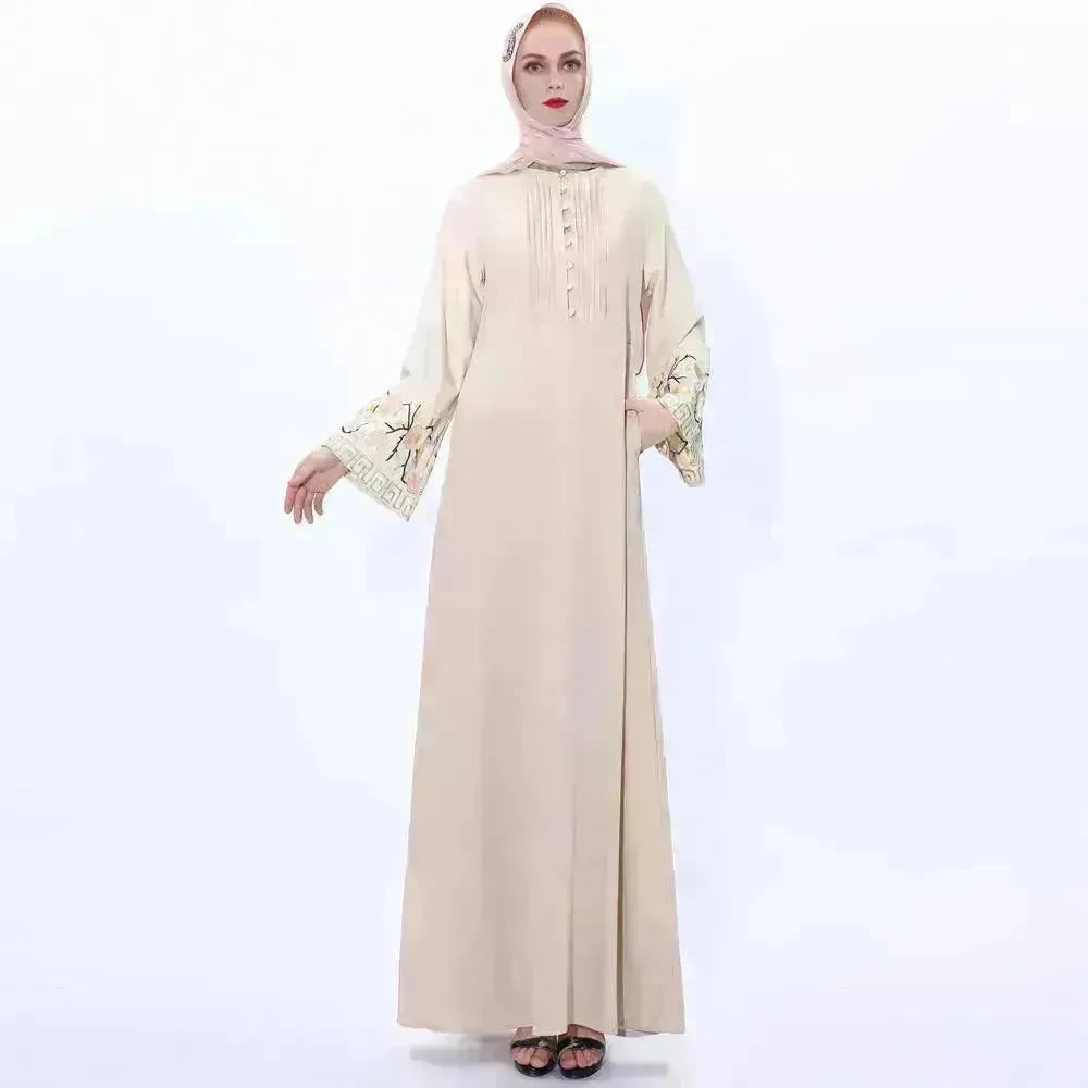 Retro slim Arab women's dress summer - EX-STOCK CANADA