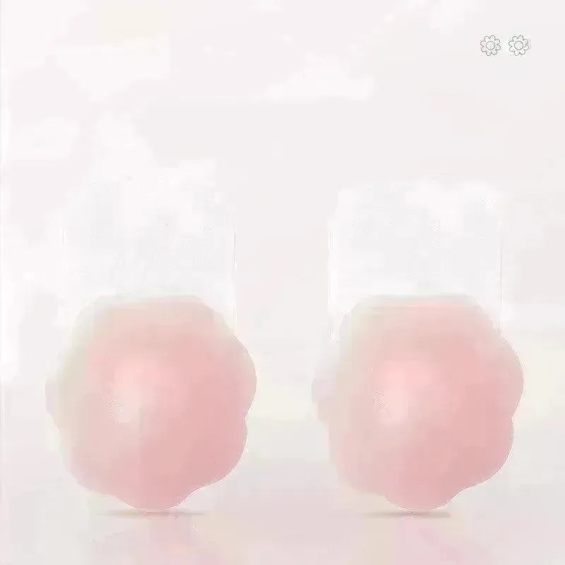 Reusable Self Adhesive Silicone Lift Up Breast Nipple Cover Bra Pad Invisible Breast Petals For Party Dress - EX-STOCK CANADA