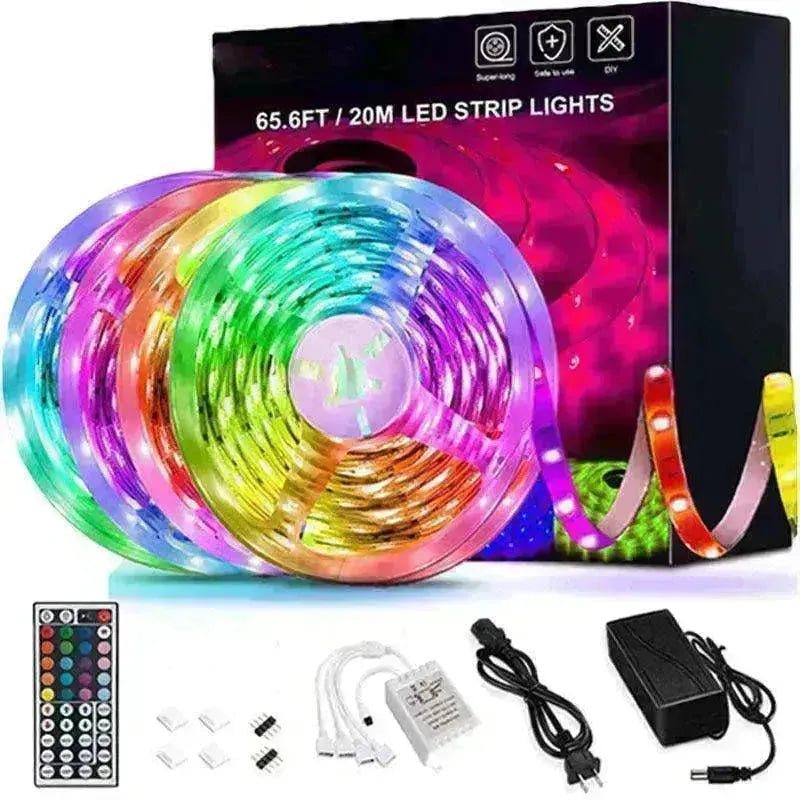 RGB 5050 LED Light Strip Color changing LED Strip Light with Remote Controller 20 meters Long 44keys Controller - EX-STOCK CANADA