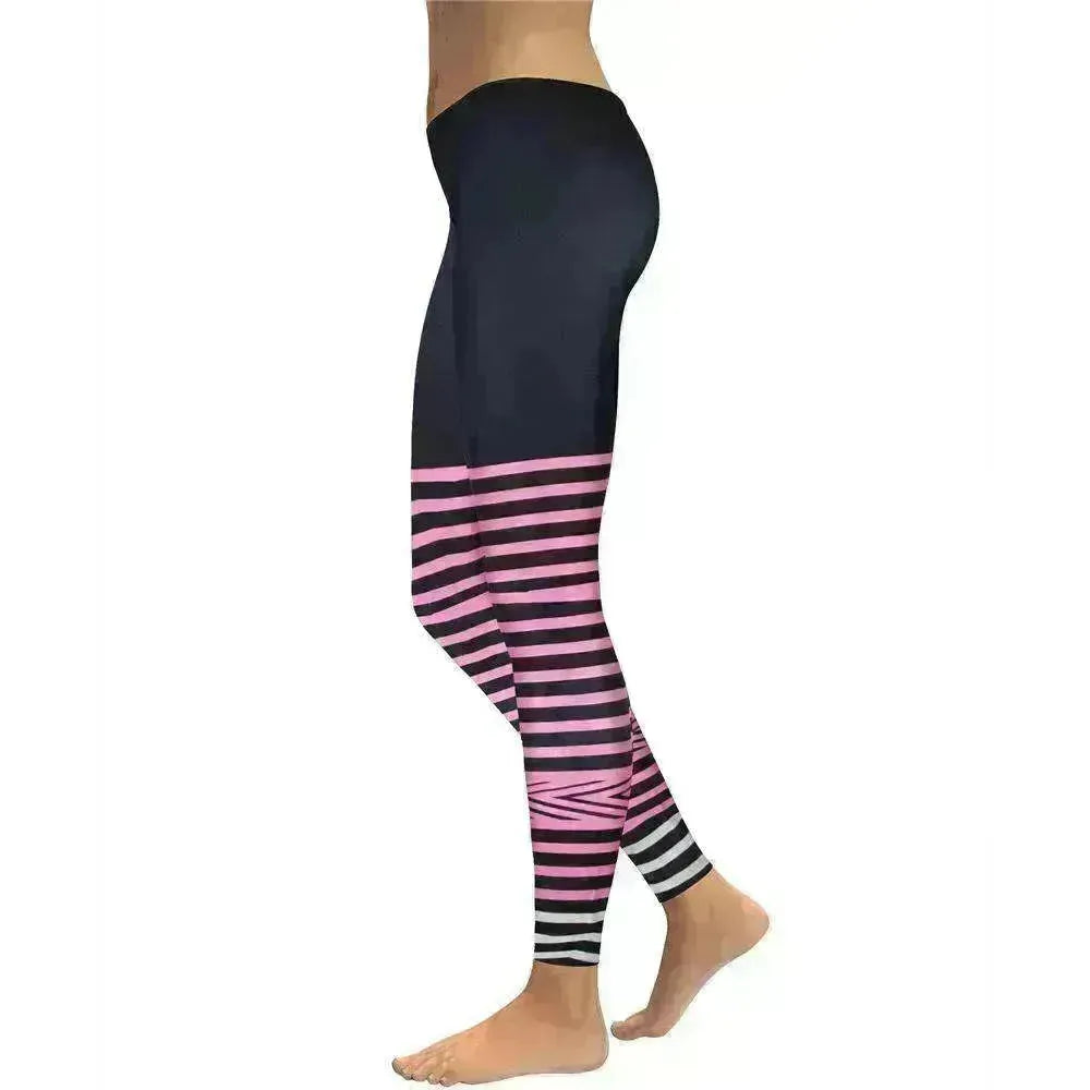 Rings Black Yoga Workout Leggings - EX-STOCK CANADA
