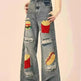 Ripped Jeans Women Loose Straight Wide Leg Oversized Trousers - EX-STOCK CANADA