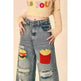 Ripped Jeans Women Loose Straight Wide Leg Oversized Trousers - EX-STOCK CANADA