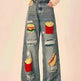 Ripped Jeans Women Loose Straight Wide Leg Oversized Trousers - EX-STOCK CANADA
