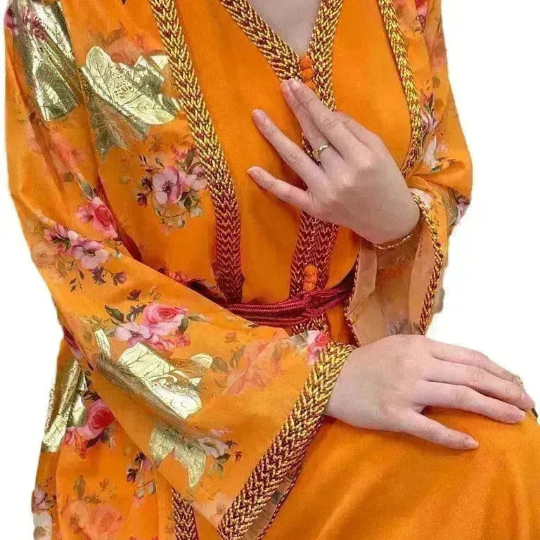 Robe Gown Women's Dress Middle East Dubai Belt - EX-STOCK CANADA