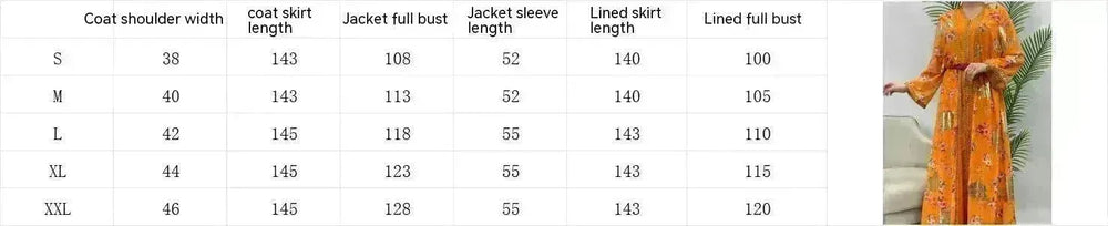 Robe Gown Women's Dress Middle East Dubai Belt - EX-STOCK CANADA