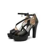 Roman Shoes With Thick Heels For Women Fish Mouth Platform Heel Sandals - EX-STOCK Canada