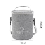 Round Insulated Lunch Box Bag Thick Aluminum Foil Lunch Box - EX-STOCK CANADA