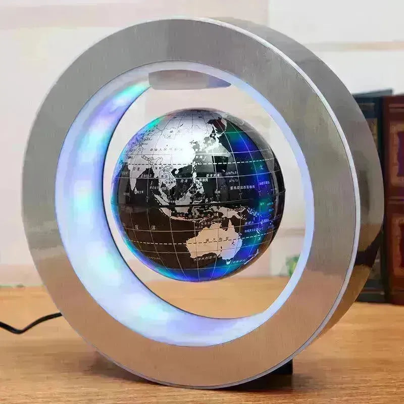 Round LED light World Map Floating Globe Magnetic Levitation Light Anti Gravity Magic Home Decor Decorative Night LED Light - EX-STOCK CANADA