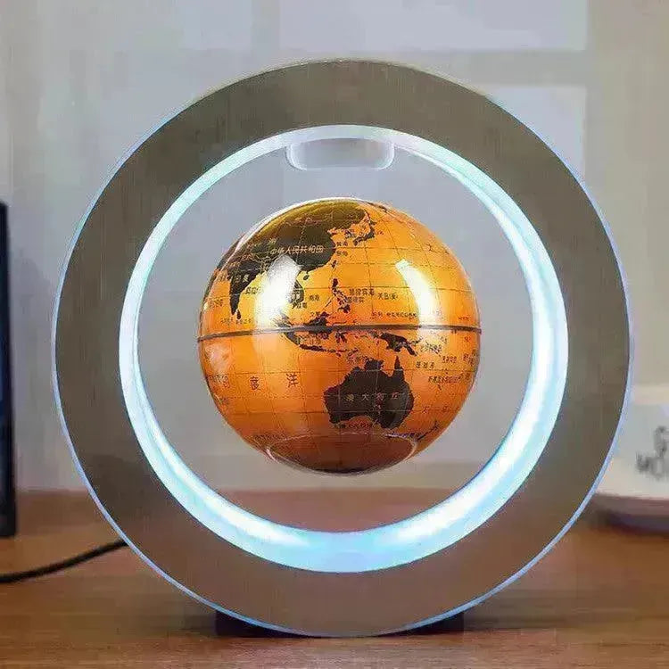 Round LED light World Map Floating Globe Magnetic Levitation Light Anti Gravity Magic Home Decor Decorative Night LED Light - EX-STOCK CANADA