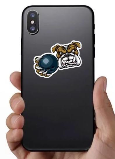 Car Sticker - Bulldog-Bowling Ball - EX-STOCK Canada
