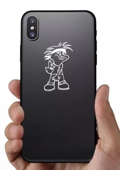 Car Sticker - Boy Middle Finger - EX-STOCK Canada