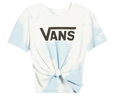 Camiseta anudada para mujer Vans Hypno Script BF - EX-STOCK Canada