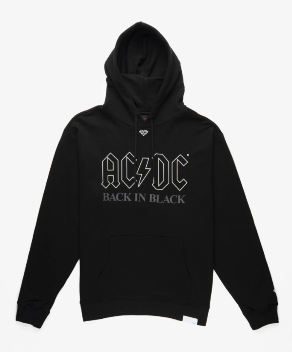 Diamond  Back in Black - Mens Hoodie - EX-STOCK Canada