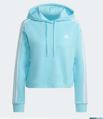 Adidas Essentials 3-Bandes - Sweat à Capuche Court pour Femmes - EX-STOCK Canada