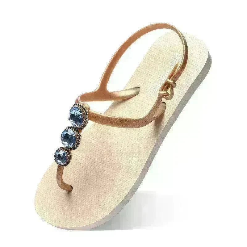 Sandal Slippers Wear Flat Bottom Herringbone Slippers For Women - EX-STOCK CANADA