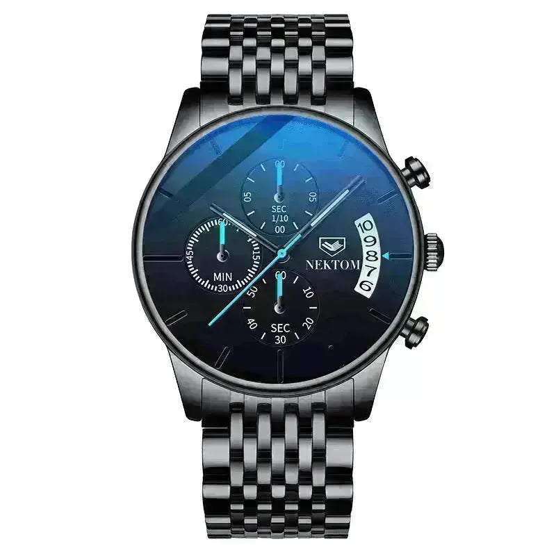 SAPPHIRE Crystal Glass Stainless Steel Fashion Men's Watches - EX-STOCK CANADA