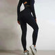 Seamless Yoga Pants Sports Gym Fitness Leggings Or Long Sleeve Tops Outfit - EX-STOCK CANADA