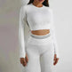Seamless Yoga Pants Sports Gym Fitness Leggings Or Long Sleeve Tops Outfit - EX-STOCK CANADA
