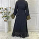 Sequined Embroidered Outerwear Robe Turkey Arab Dubai Middle East Women's Chiffon Cardigan Abaya Dress - EX-STOCK CANADA
