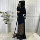 Sequined Embroidered Outerwear Robe Turkey Arab Dubai Middle East Women's Chiffon Cardigan Abaya Dress - EX-STOCK CANADA