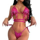 Sexy Fashion Swimsuit Female Red Paillette Tassel Bikini - EX-STOCK CANADA