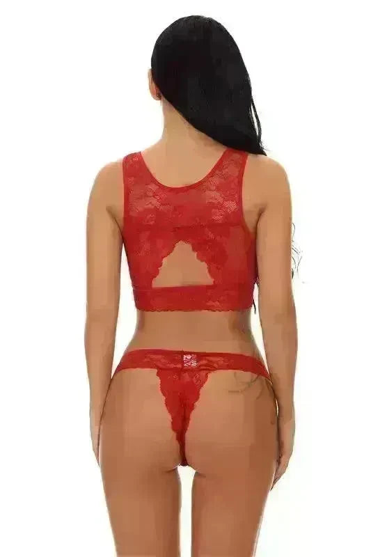 Sexy Lingerie Lace Lingerie Set Perspective Lingerie Suit - EX-STOCK CANADA