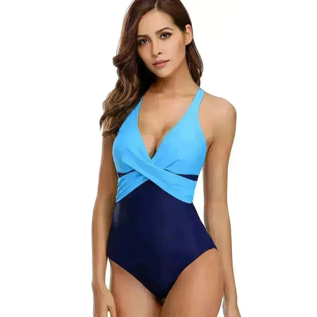 Sexy Solid color One Piece Swimsuit Women Swimwear Bodysuit Swimsuit Female Push Up Monokini High Waist Bathing Suits Beach Wear - EX-STOCK CANADA