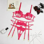 Sexy Thong Flower Embroidery Sexy Lingerie - EX-STOCK CANADA