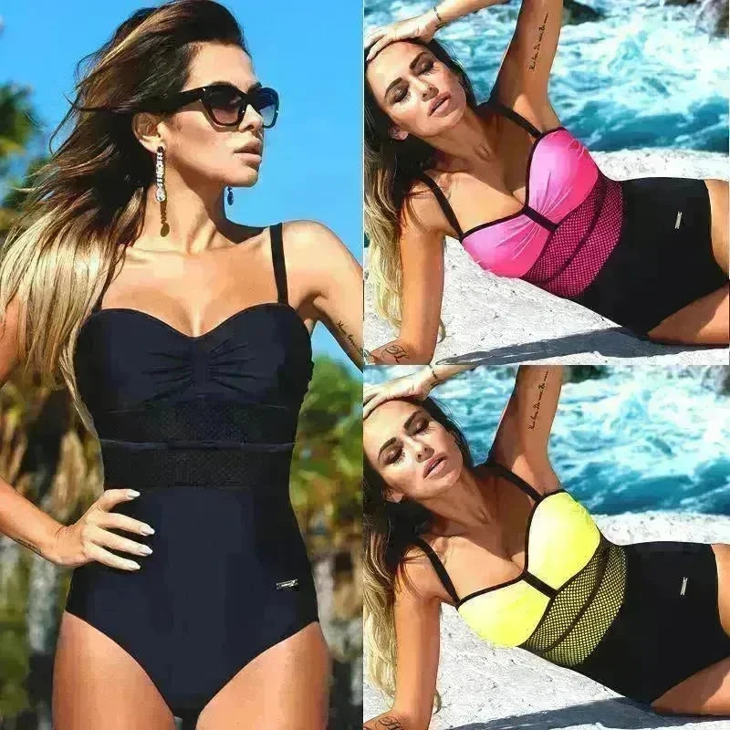 Sexy Women One Piece Swimsuit Monokini Swimsuit Beach Wear Swimwear Bathing Suit Female Swimming Suit Beachwear - EX-STOCK CANADA