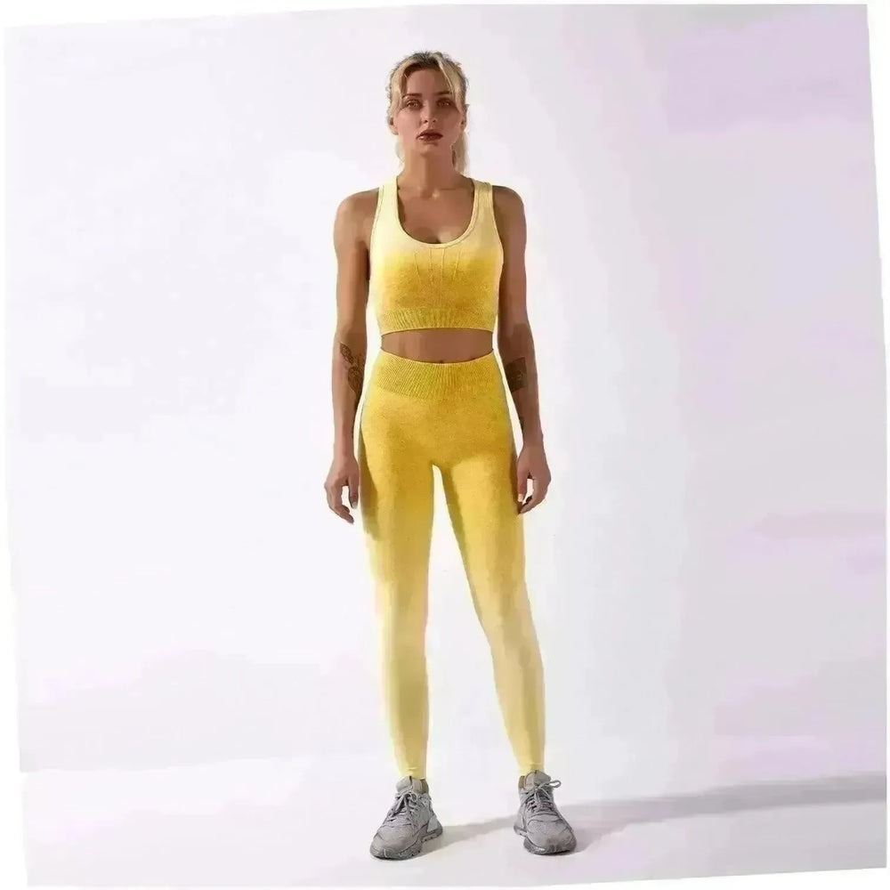 Shark knitting sports bra pants tie-dye Yoga Fitness Gym Exercise Wear - EX-STOCK CANADA