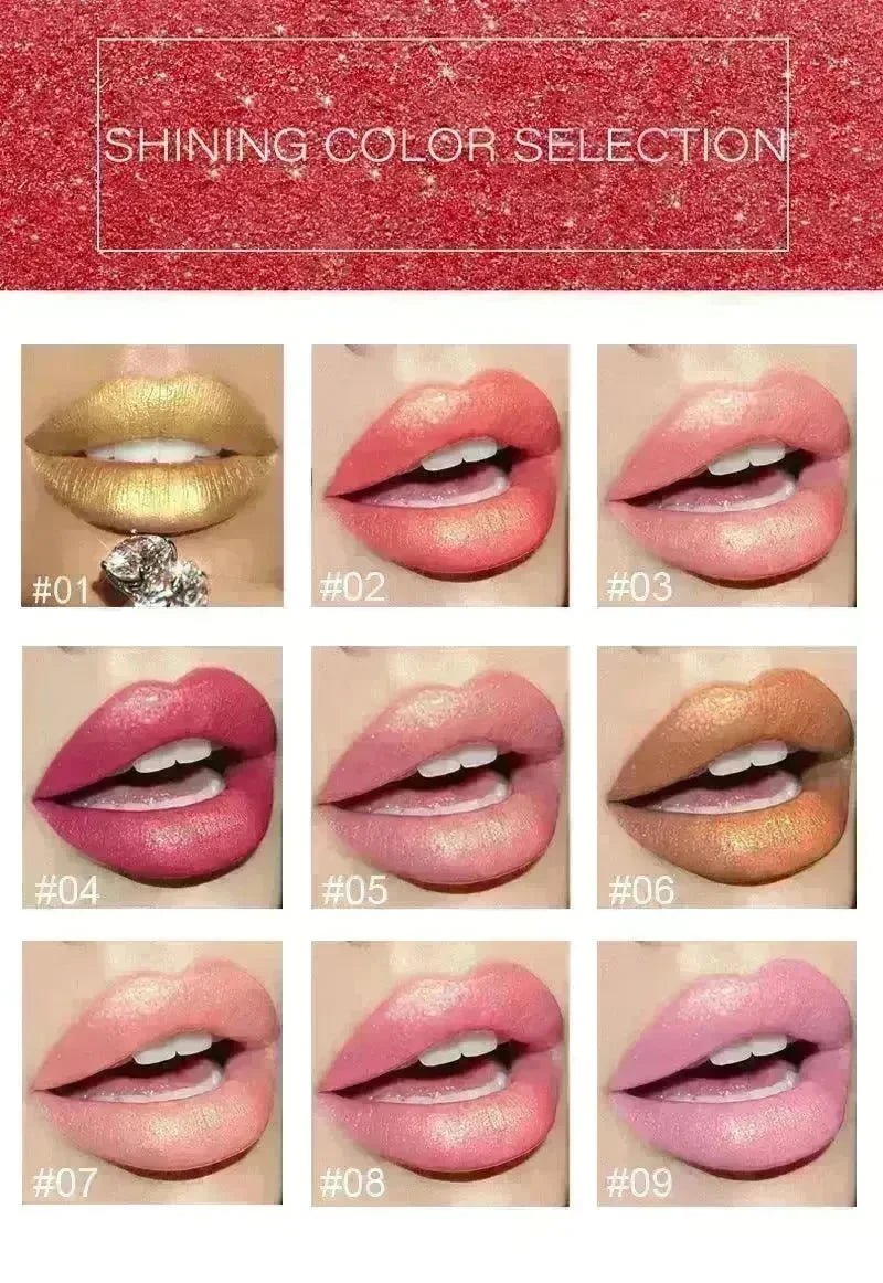 Shiny Metallic Lipstick Pearlescent Color Temperature Change Lipstick Gilt Lipstick - EX-STOCK CANADA