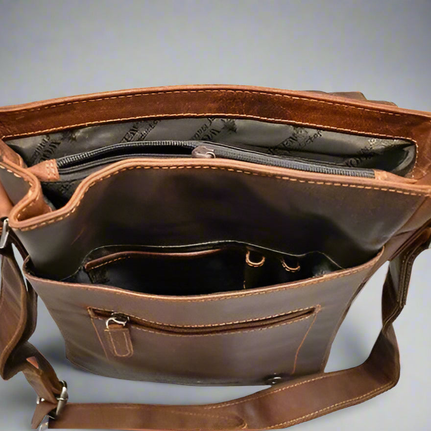 Greenwood Leather Messenger Bag EX-STOCK Canada 