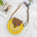 Shoulder Straw-weaved Crossbody Beach Casual Ethnic Style Mini And Simple Handmade Beach Bag - EX-STOCK CANADA