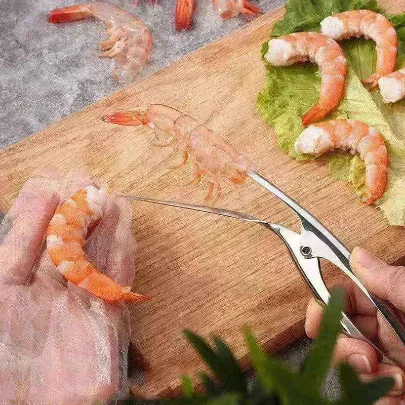 Shrimp Peeler Kitchen Appliances Portable Stainless Steel Shrimp Deveiner Lobster Practical Kitchen Supplies Fishing Knife Tools - EX-STOCK CANADA