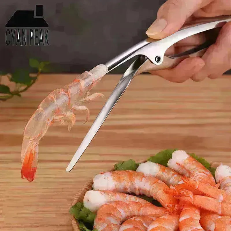 Shrimp Peeler Kitchen Appliances Portable Stainless Steel Shrimp Deveiner Lobster Practical Kitchen Supplies Fishing Knife Tools - EX-STOCK CANADA