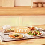 Silicone Flexible Foldable Warm Chopping Board Food Insulation Board Hot Food Treasure Storage Digital Display Insulation Chopping Board - EX-STOCK CANADA