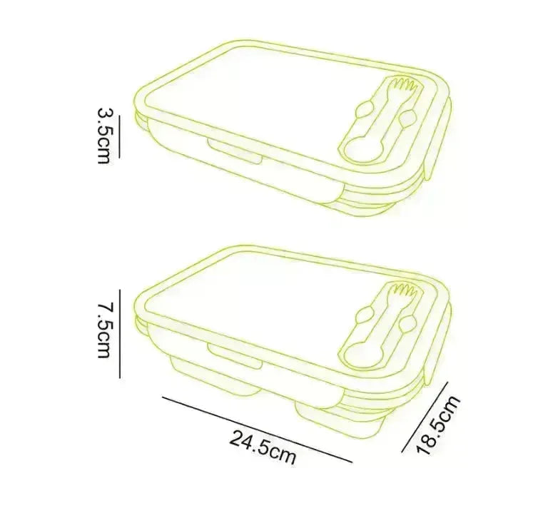 Silicone lunch box - EX-STOCK CANADA