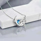 Silver Bear Moon Pendant - Cute Animal Jewelry - EX-STOCK CANADA