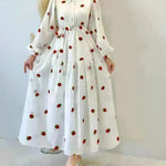 Simple Fashionable Long Sleeve Maxi Dress for Arab Dubai Turkey Middle Eastern Women - EX-STOCK CANADA