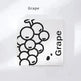 Simple Fruit Square Book Notebook Female Students Notepad - EX-STOCK CANADA