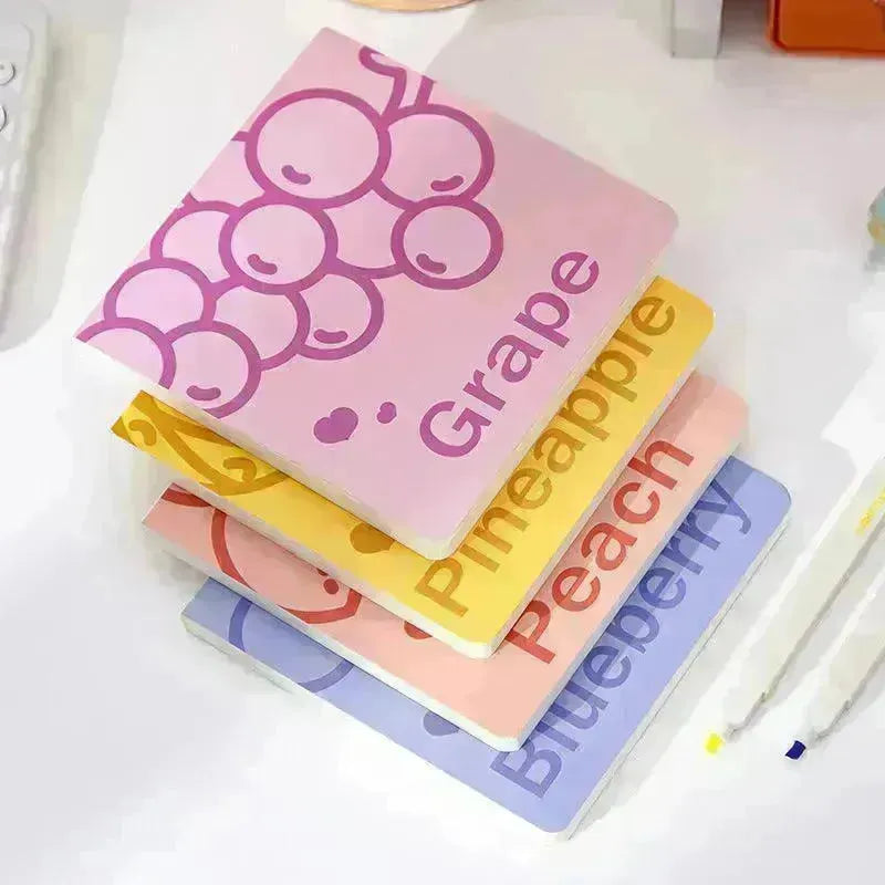 Simple Fruit Square Book Notebook Female Students Notepad - EX-STOCK CANADA