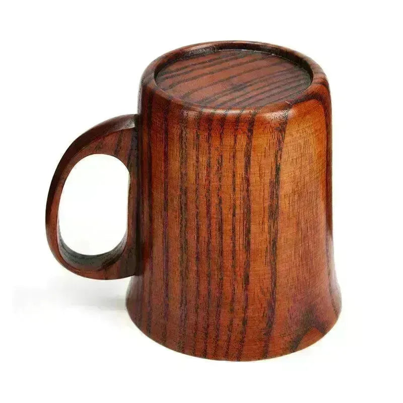 Simple Literary Retro Japanese Style Wooden Handcrafted Mug - EX-STOCK CANADA