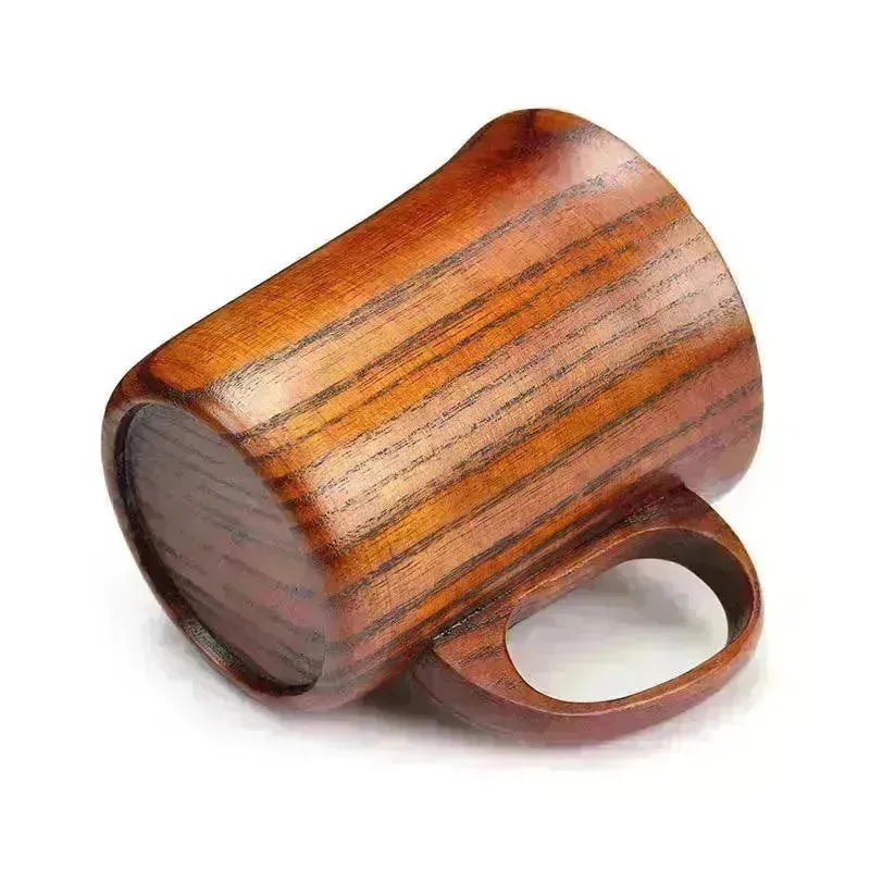 Simple Literary Retro Japanese Style Wooden Handcrafted Mug - EX-STOCK CANADA