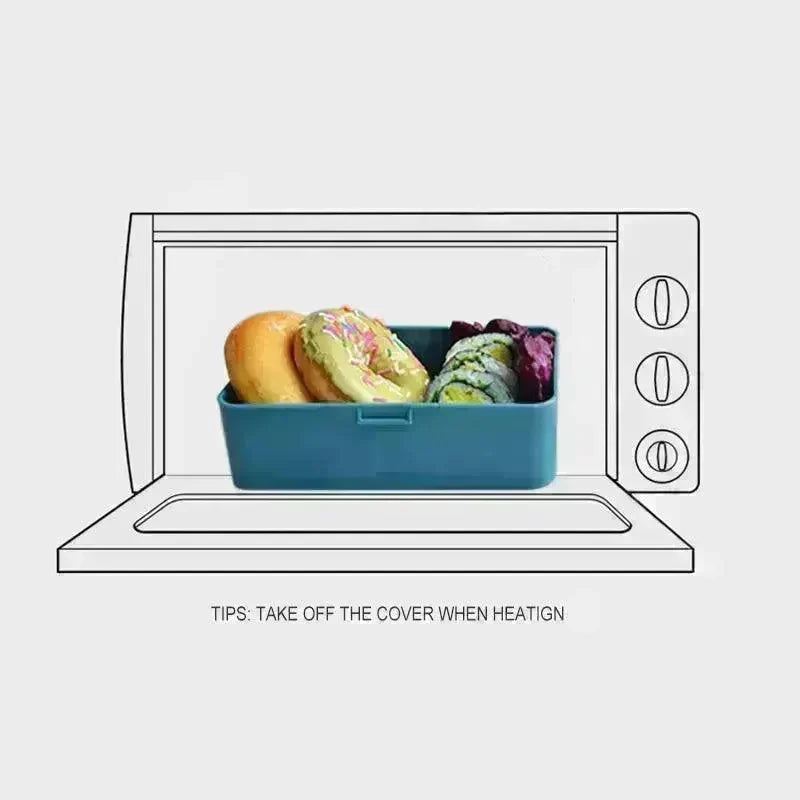 Simple wave lunch box - EX-STOCK CANADA